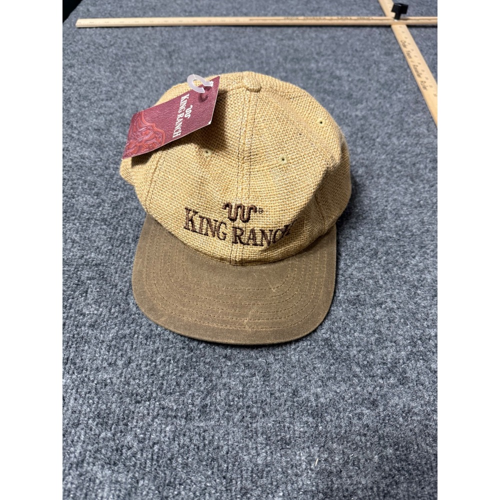 King Ranch Hemp Baseball Cap Hat Tan Brown A Living Legend Made in USA New Ford